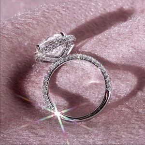 New Women’s 925 Sterling Silver Engagement Ring